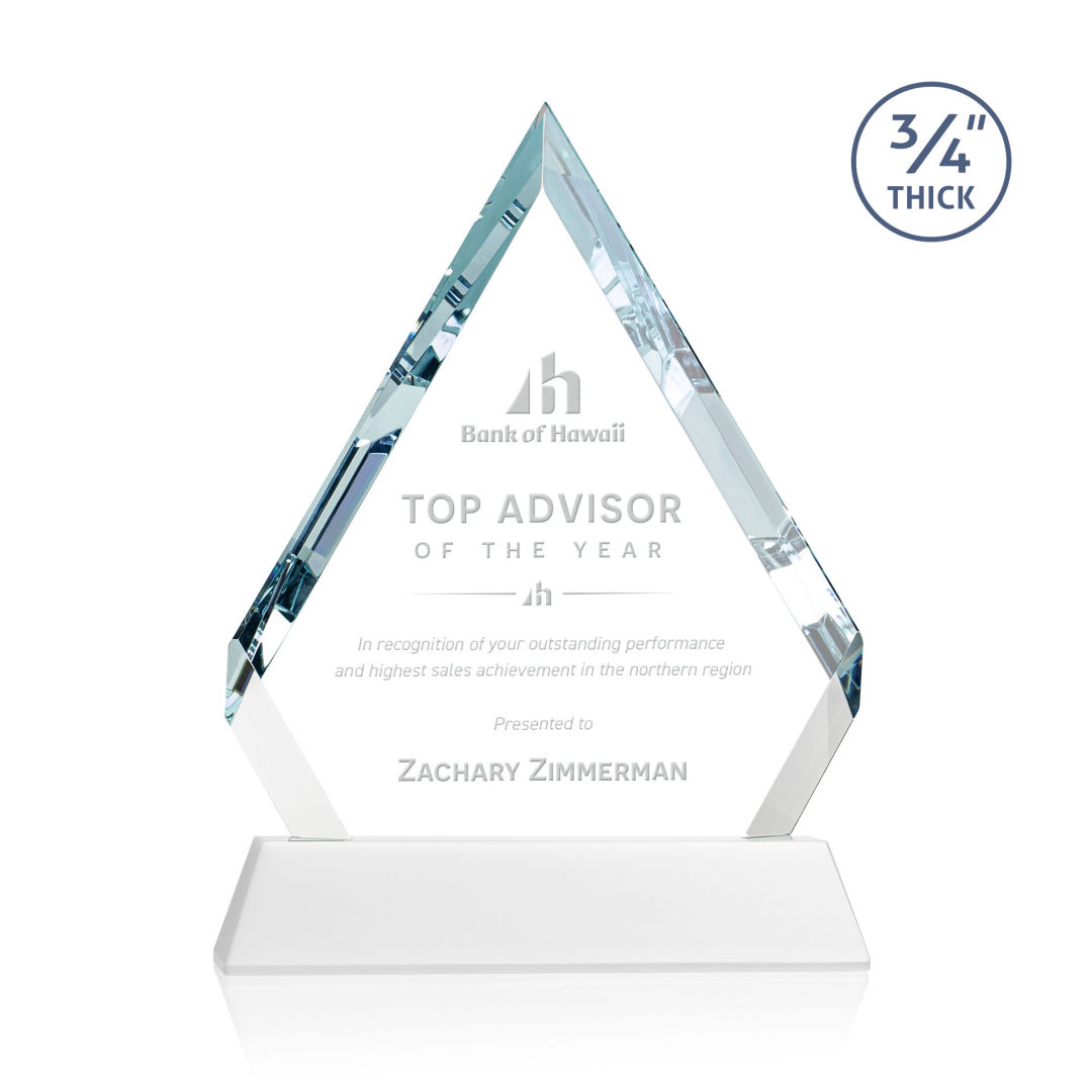 Apex Award on Newhaven Base - White 6