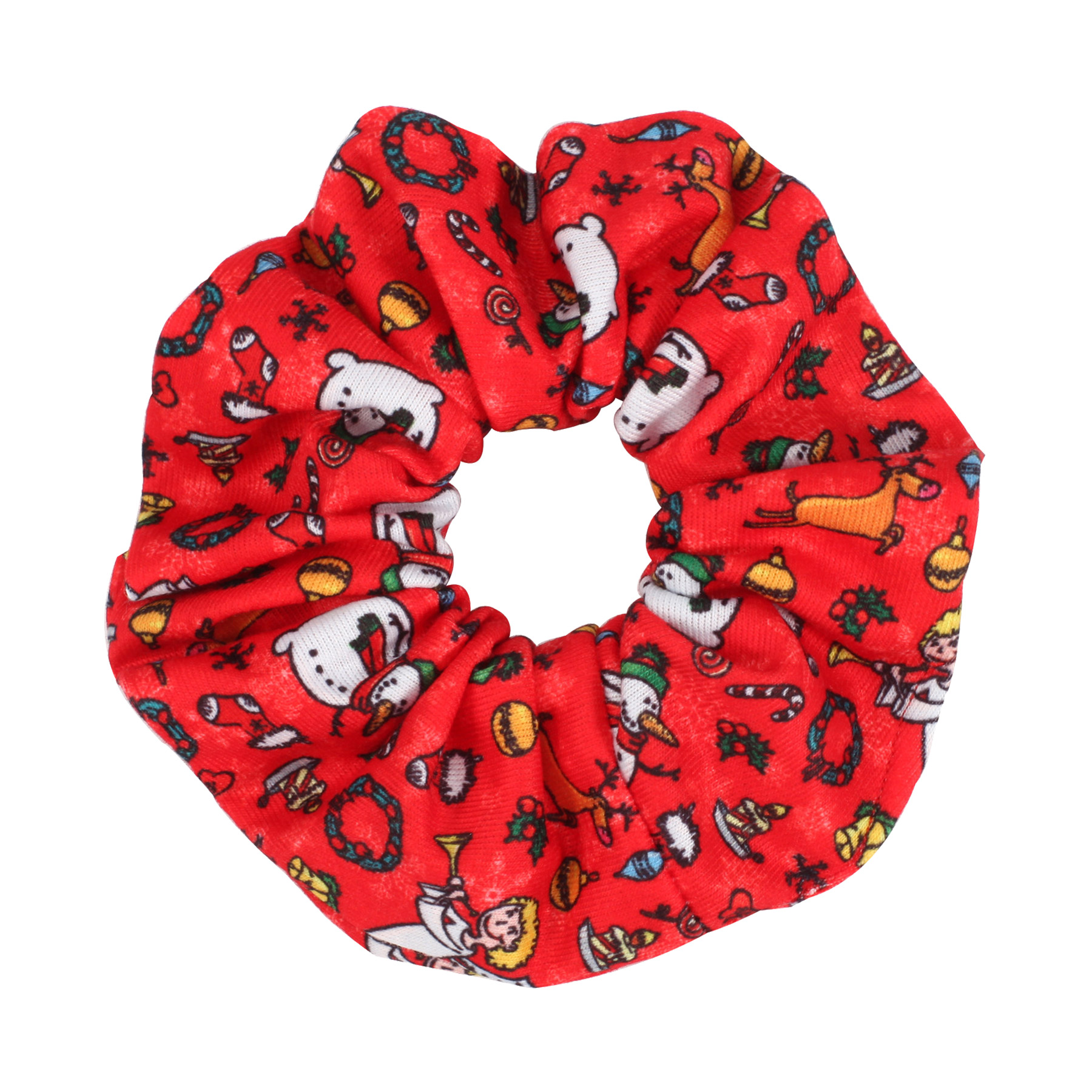Full Color Printed Satin Silk Hair Scrunchies 34