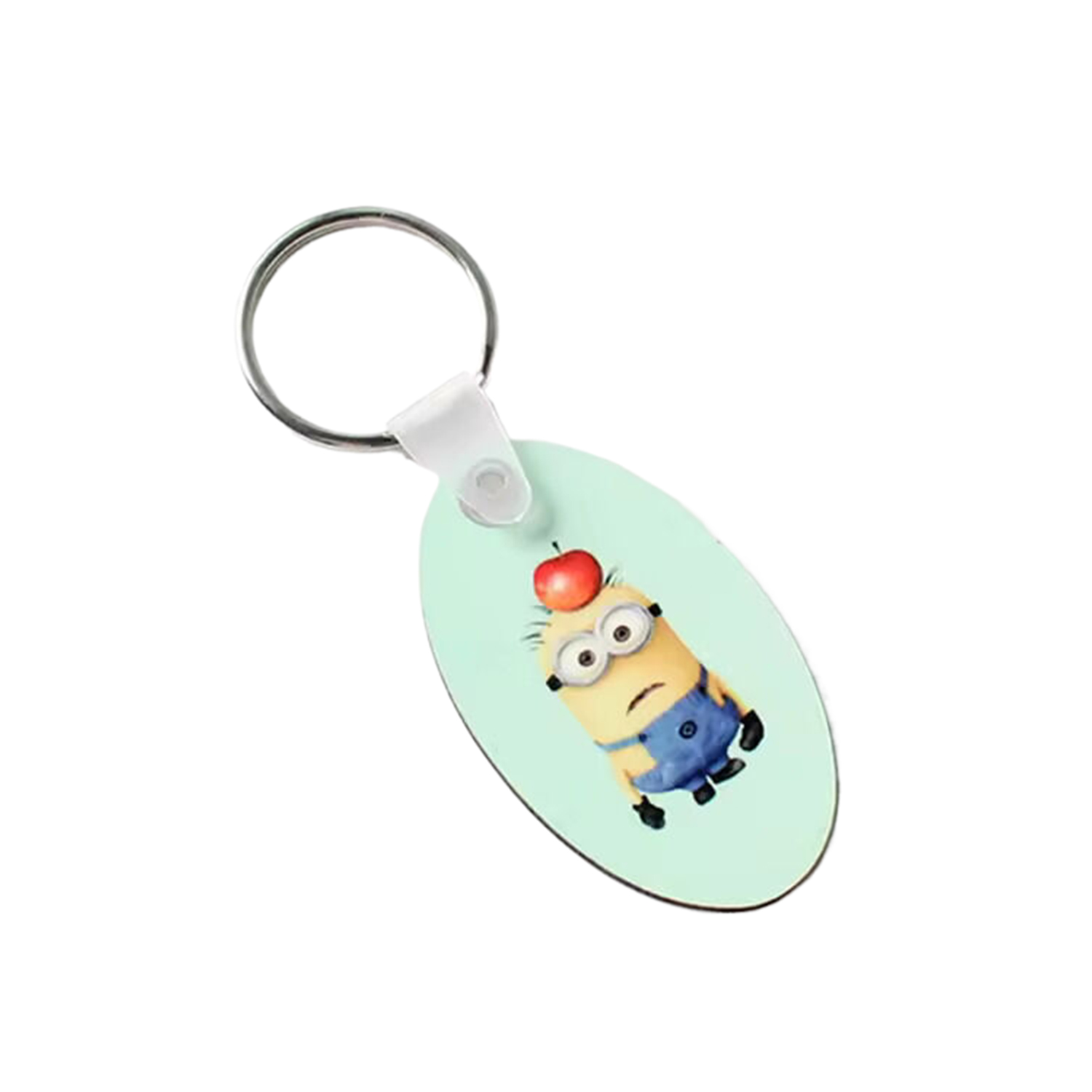 Oval Shape MDF Keychain 4