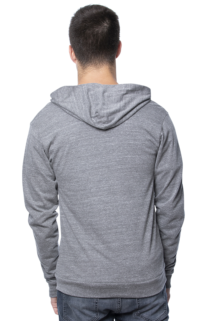 Unisex eco Triblend Jersey Full Zip Hoodie 4
