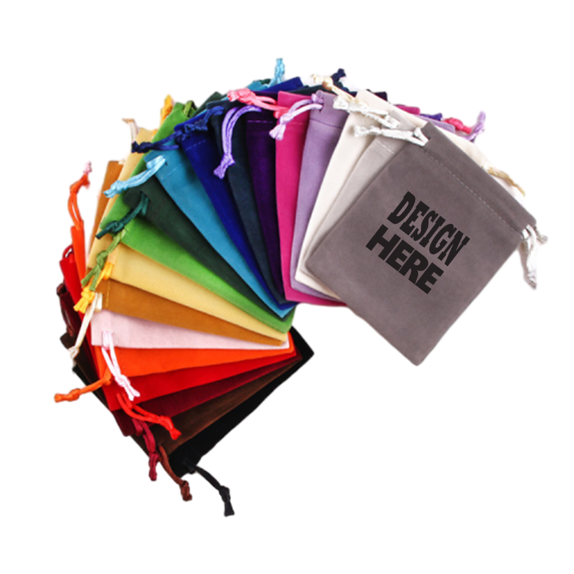 Customizable Velvet Drawstring Jewelry Bag 2