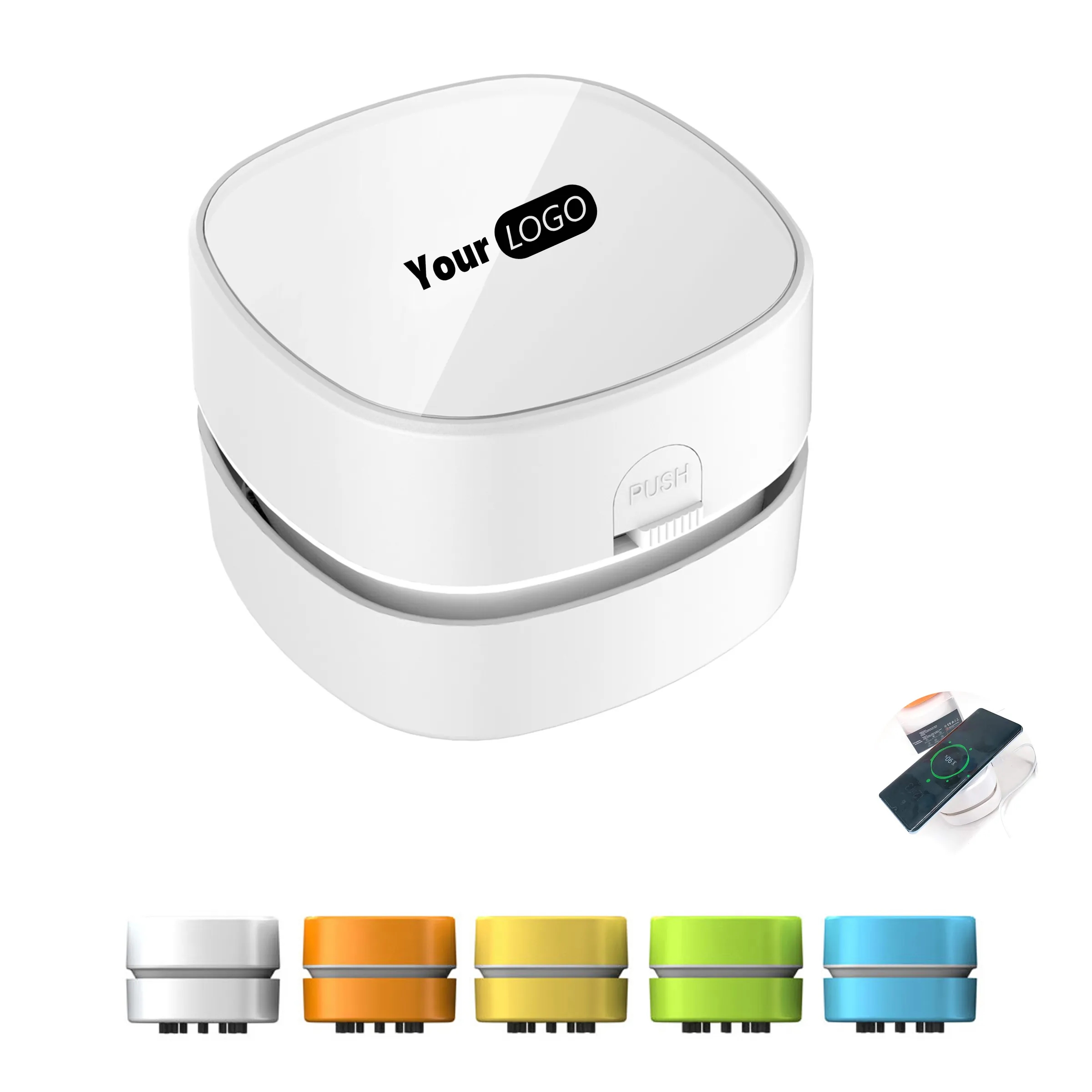 Desktop Vacuum Cleaner with Wireless Charger 6