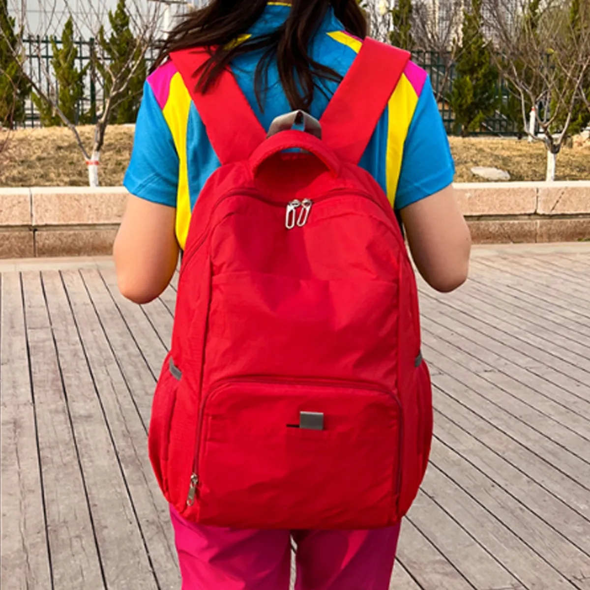Lightweight Foldable Hiking Backpack Travel School Bag 3