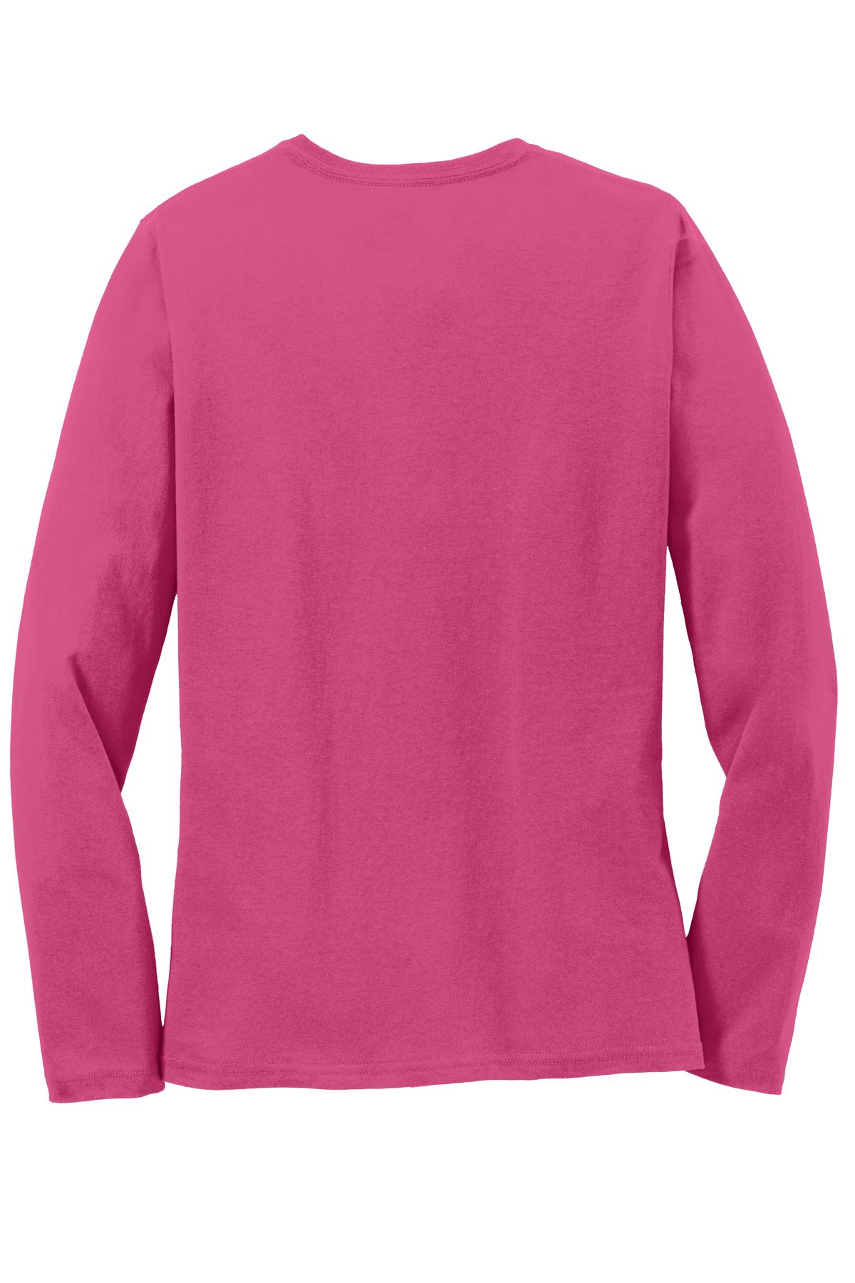 Port & Co Women's Long Sleeve Core Cotton Tee. LPC54LS 57