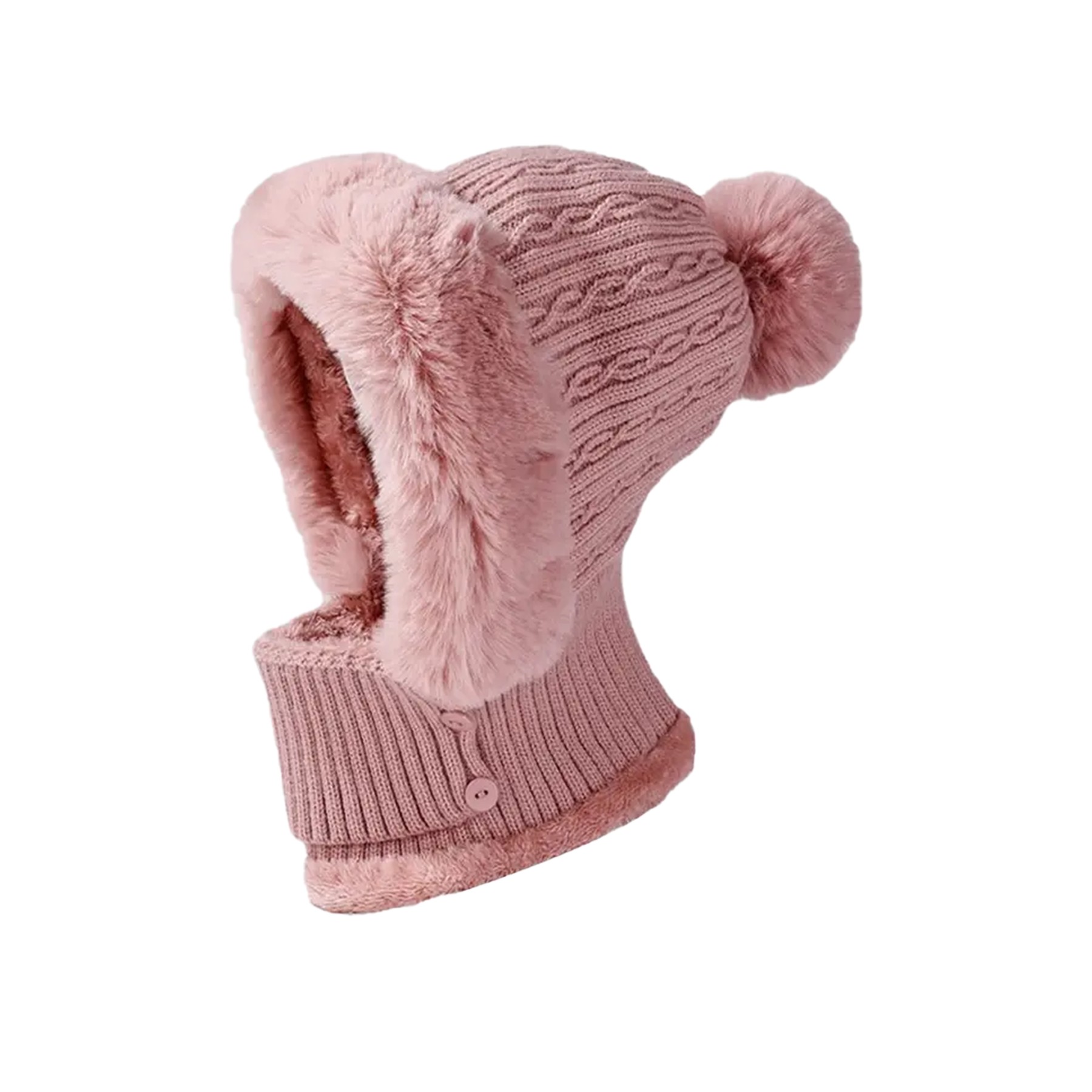 Knitted Neck Warmer Beanie Cap 7