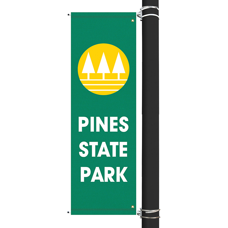 72" x 22" Custom Sunbrella™ Avenue Banner-2 Color Imprint 5