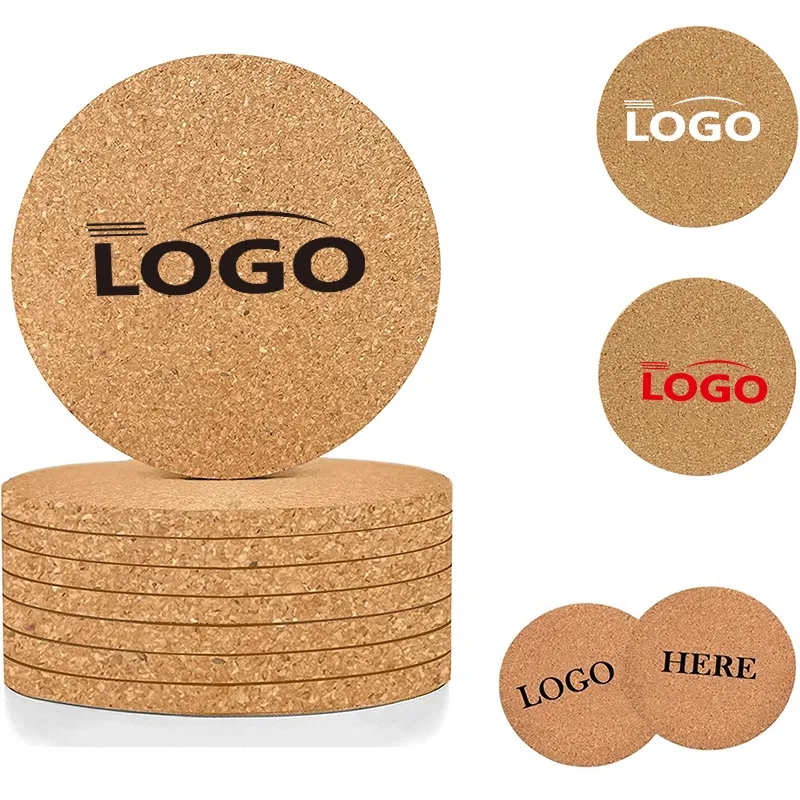 Circular Cork Coasters 4