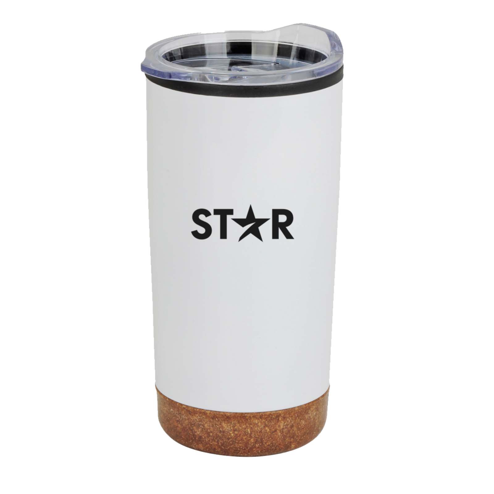 20oz Stainless Steel PP cork Base Tumbler with clear sipping lid 8