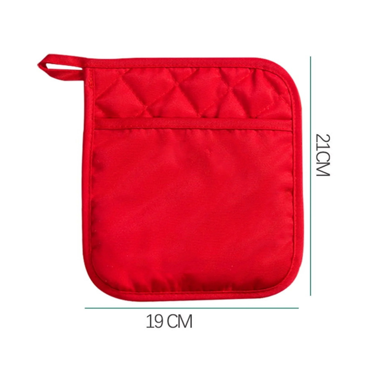 Quilted Red Pot Holder for Kitchen Use 6