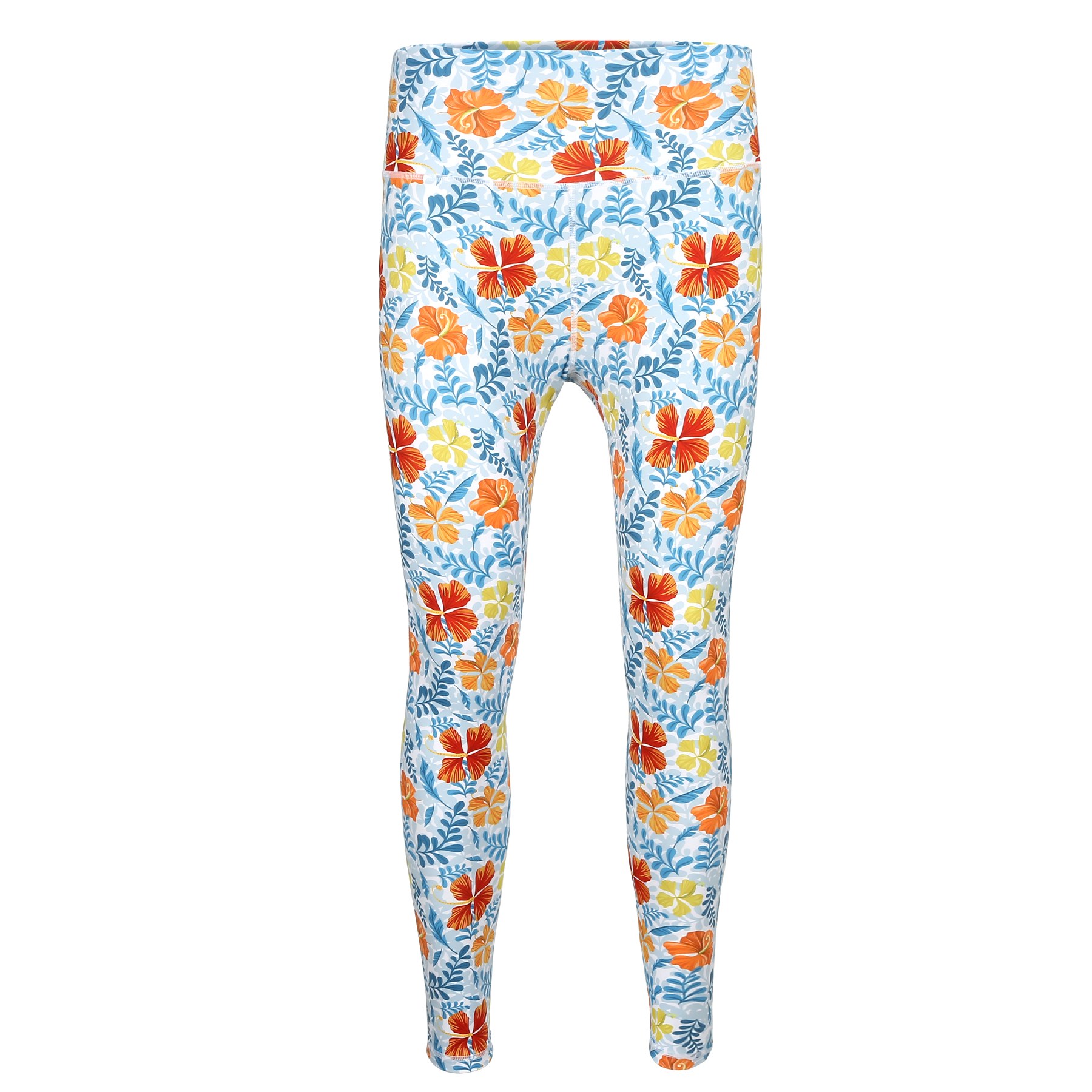 Women's High Waist Custom Yoga Leggings (Full Color) 5