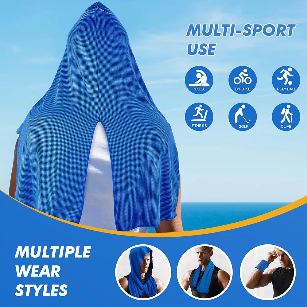 Cooling Hoodie Towel UPF 50 Sun Protection 11