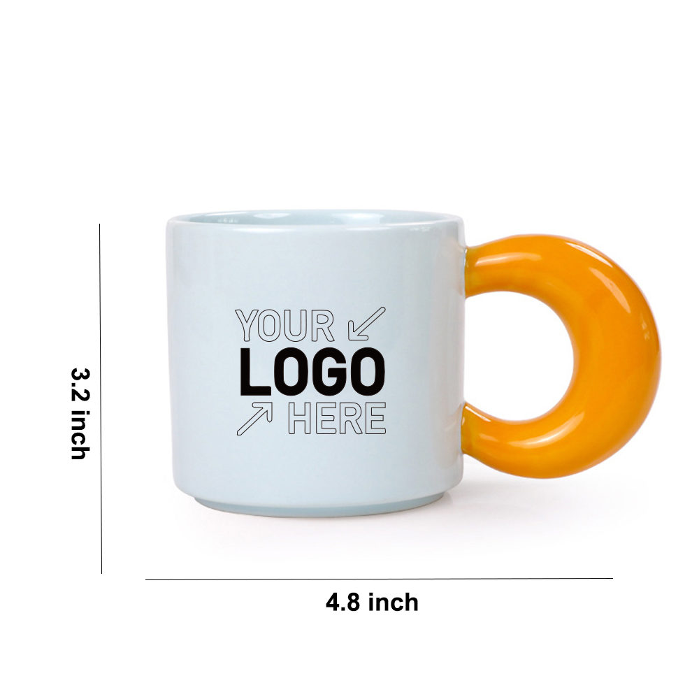 Color glazed porcelain cup 3