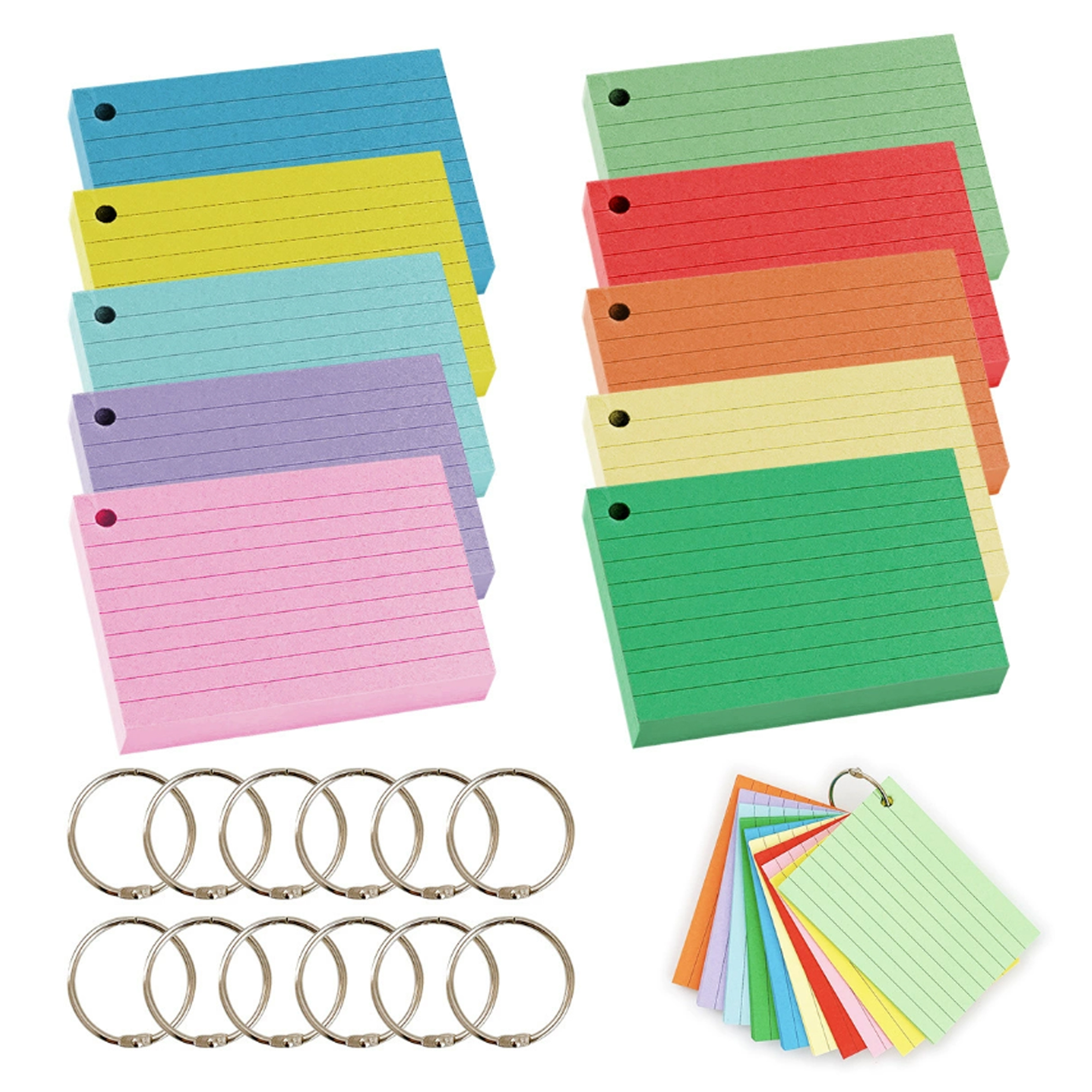 Colored Paper Index Cards 1