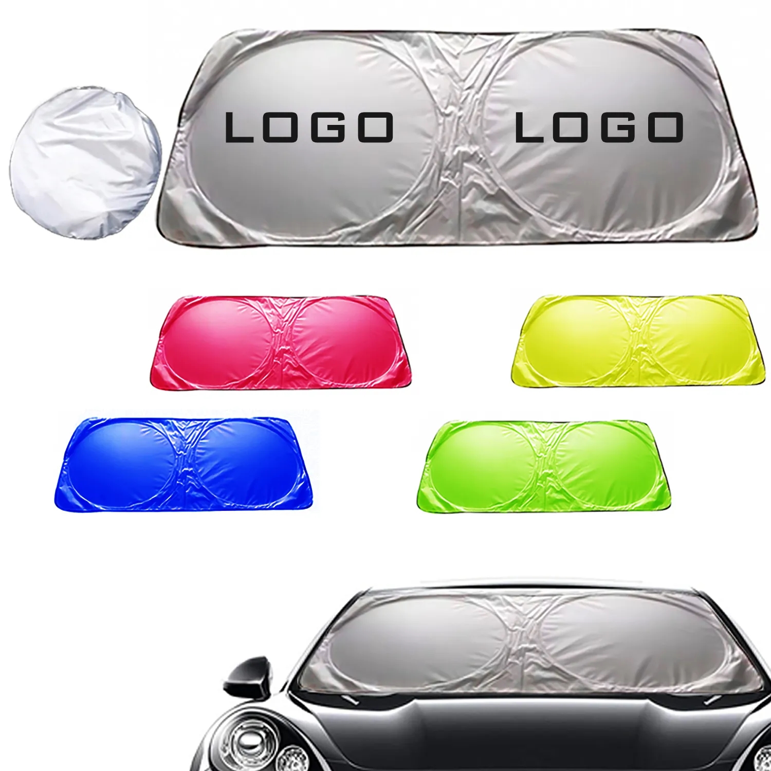Car Folding Front Windshield Sunshade MOQ50pcs