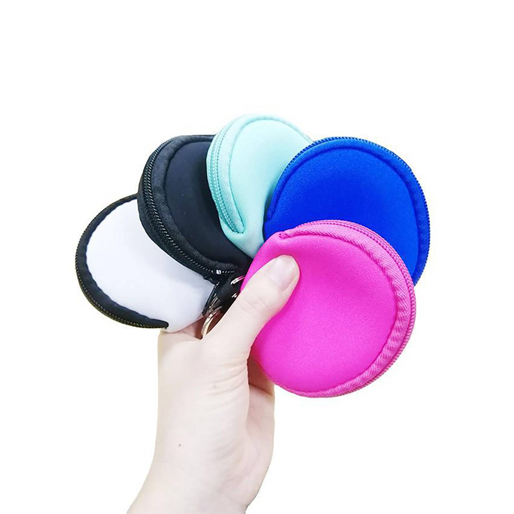 Waterproof Neoprene Earbud Case/Bag Zipped Coin Purse 2