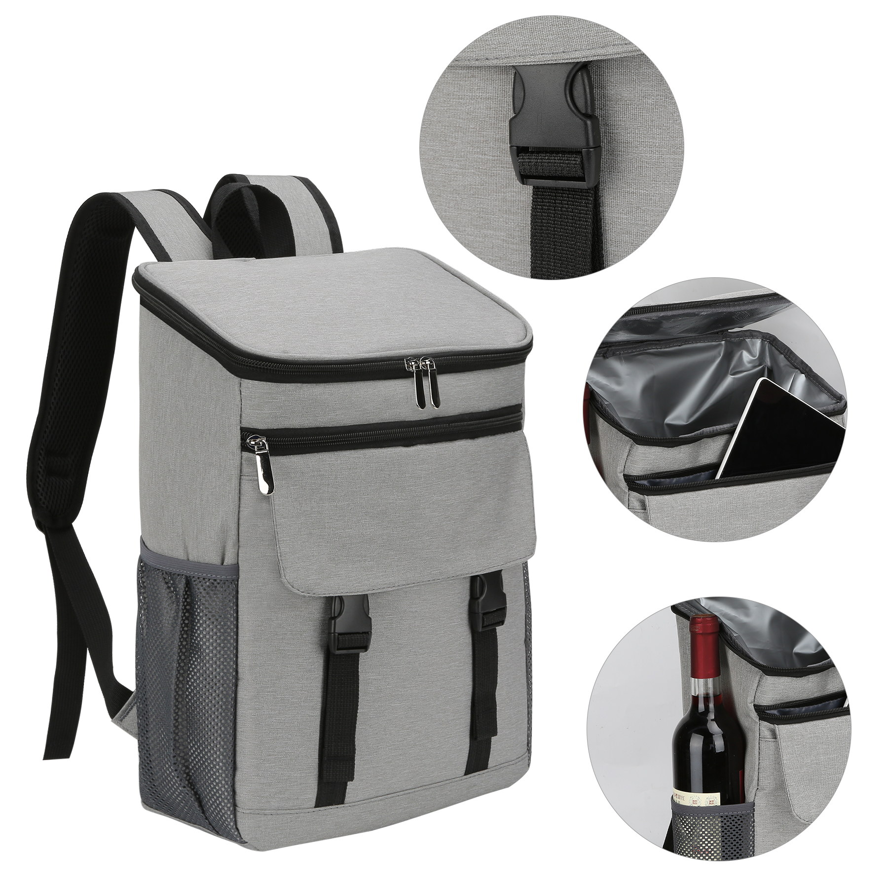 Leakproof 22 Can Insulated Backpack Cooler 2