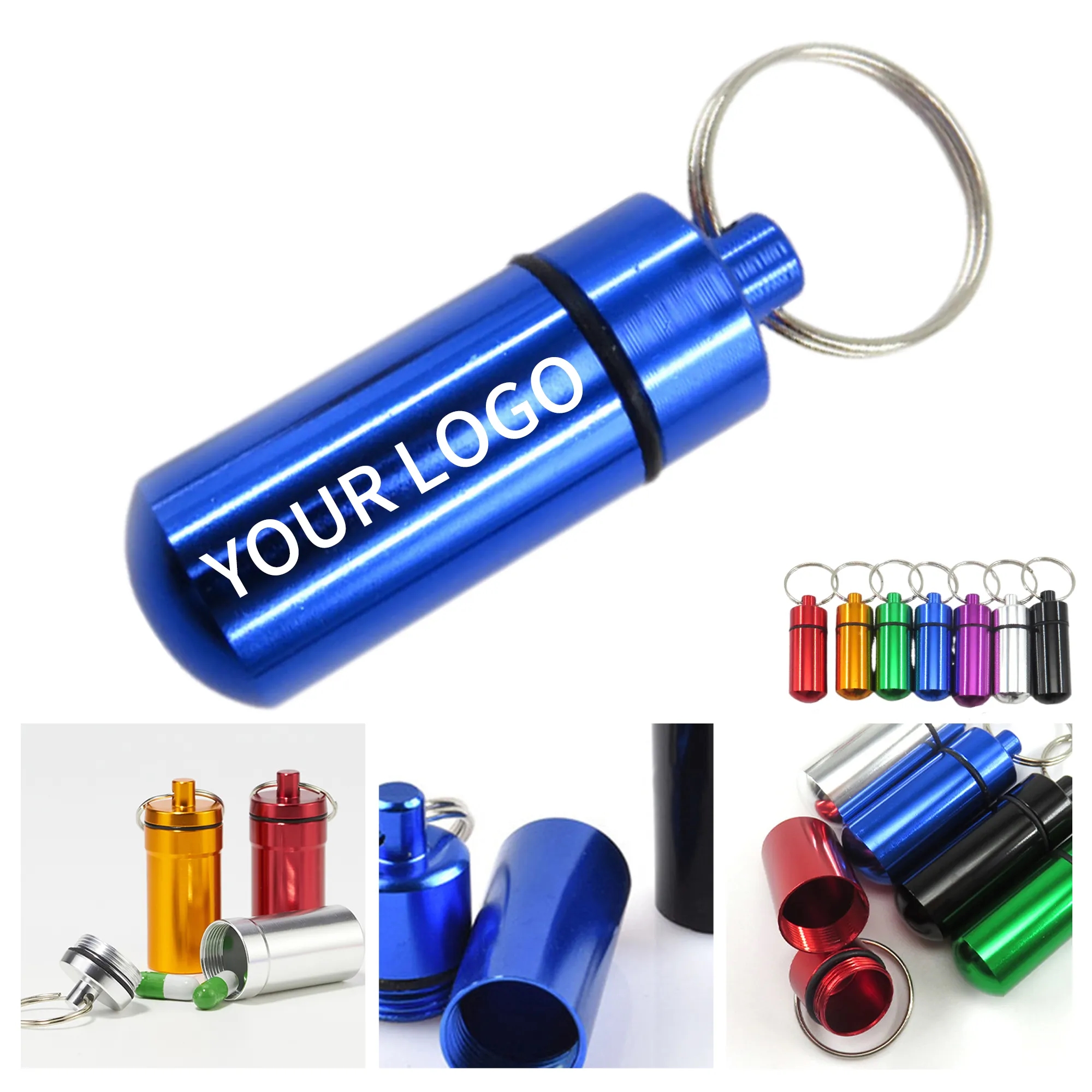 Mini Pill Holder Keychain Container 3