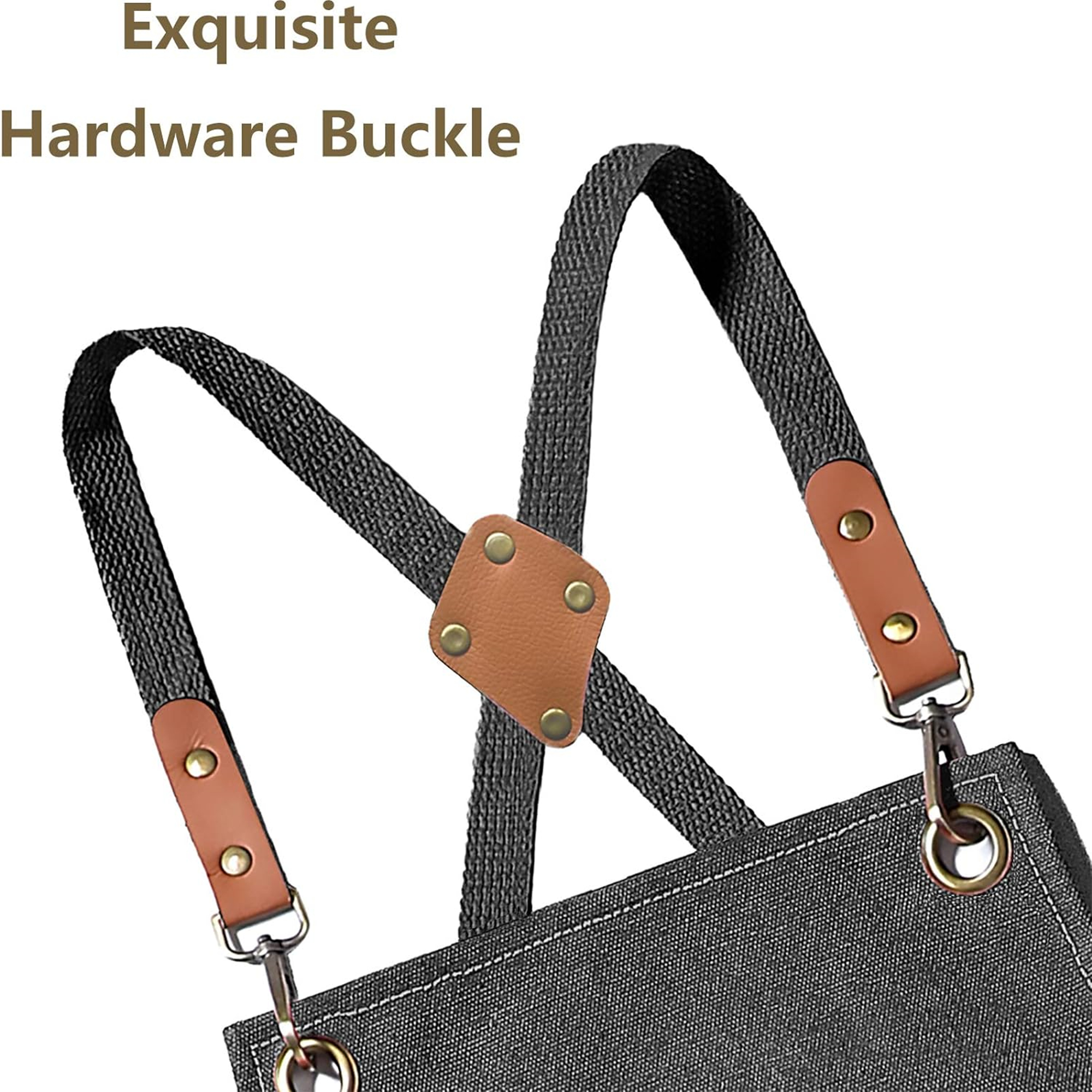 Heavy Duty Adjustable Work Apron With Large Pockets 2