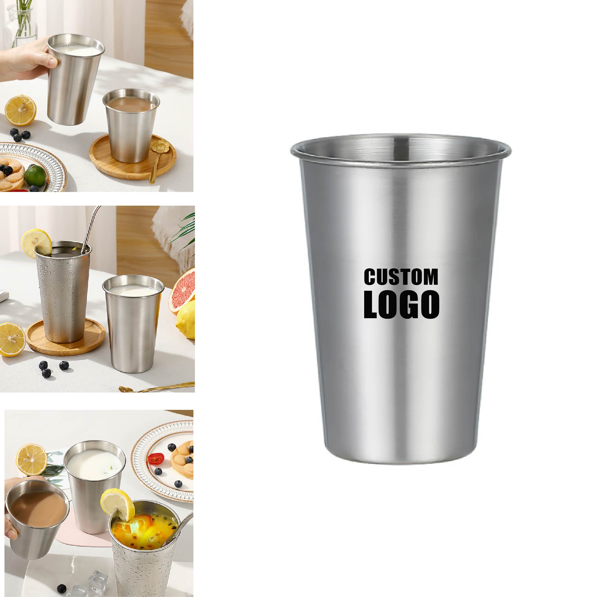 MOQ 10 pcs 304 Stainless Steel Beer Mug 1