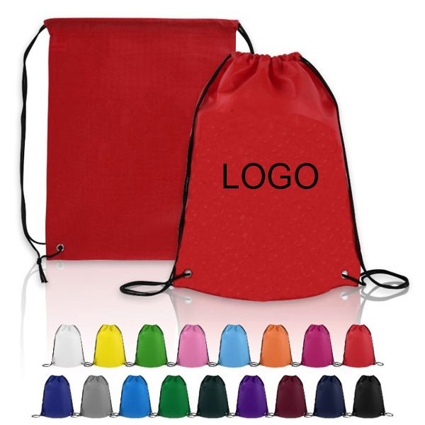 Non-Woven Drawstring Backpack W/ Grommets (13" x 17") 2