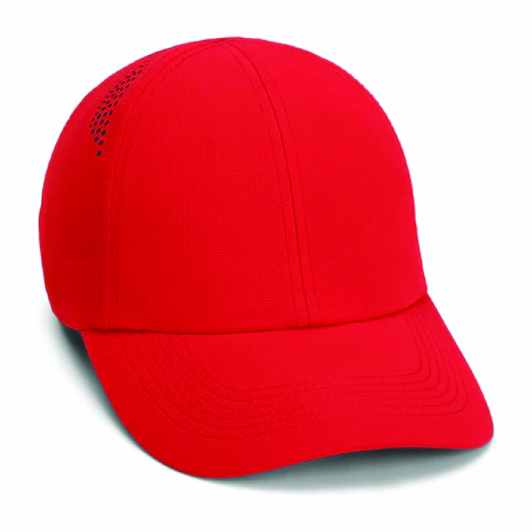 Imperial IMP6 The Imperial 6 Perforated Performance Cap w/ Leatherette Patches or Embroidery 1