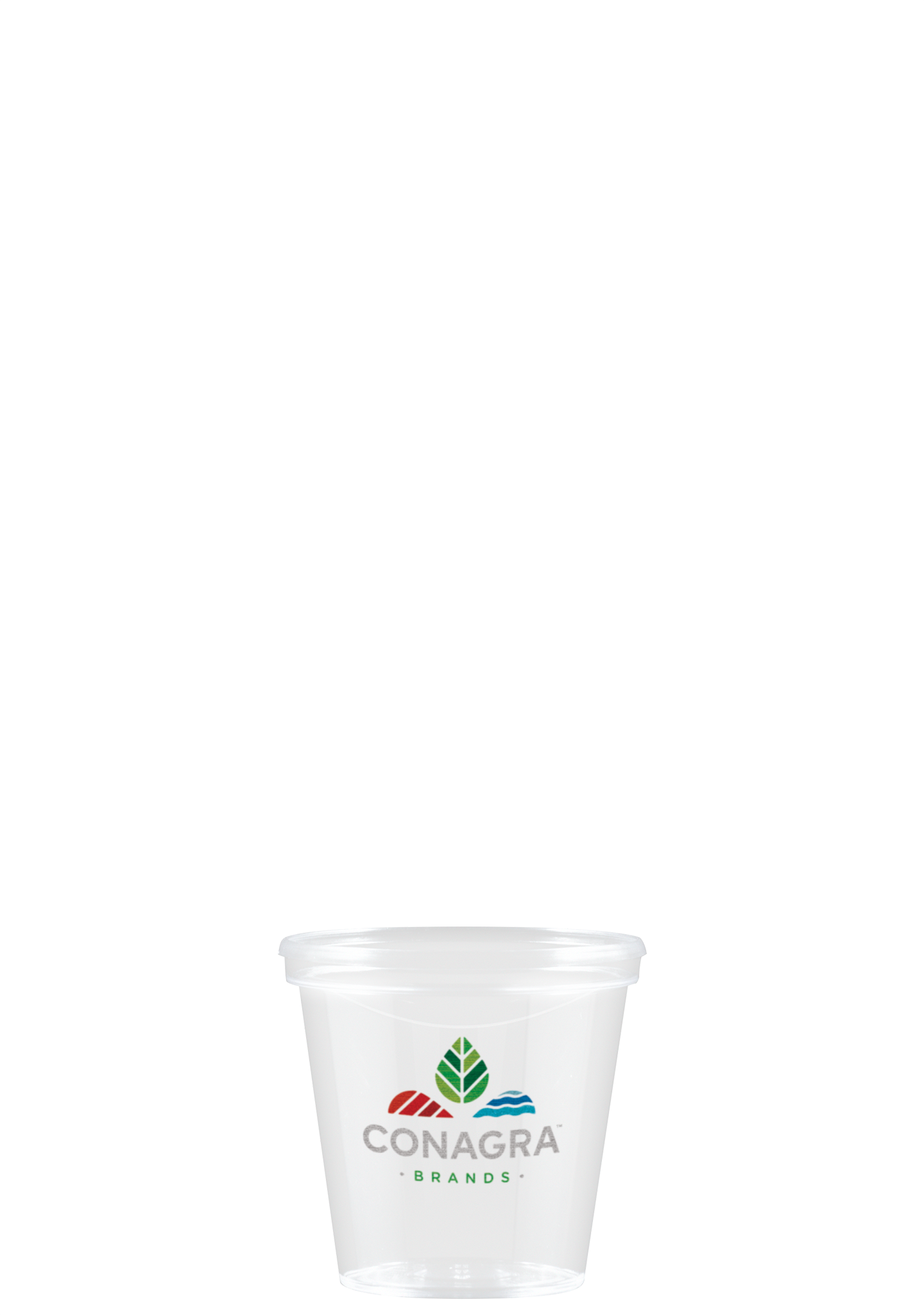 1 oz Hard Plastic Smooth Cup Clear Digital Print 1