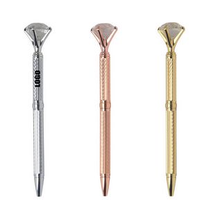 Twisted Action Metal Pen With Diamond 3