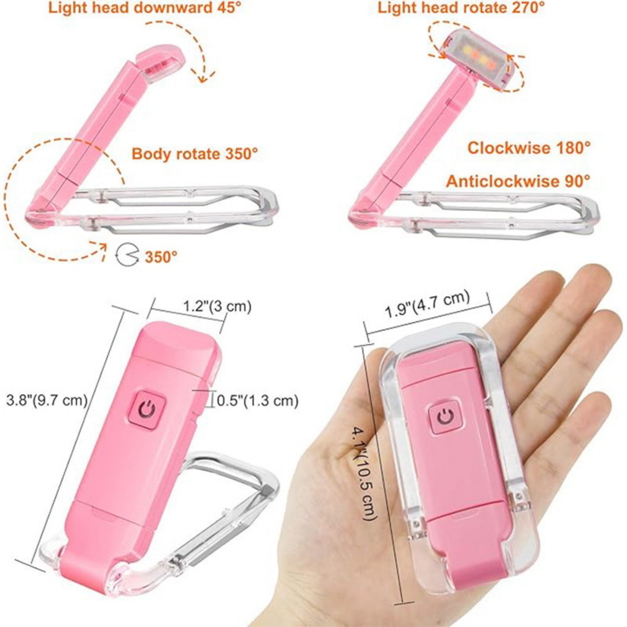 Clip On Bookmark Light For Bed 1