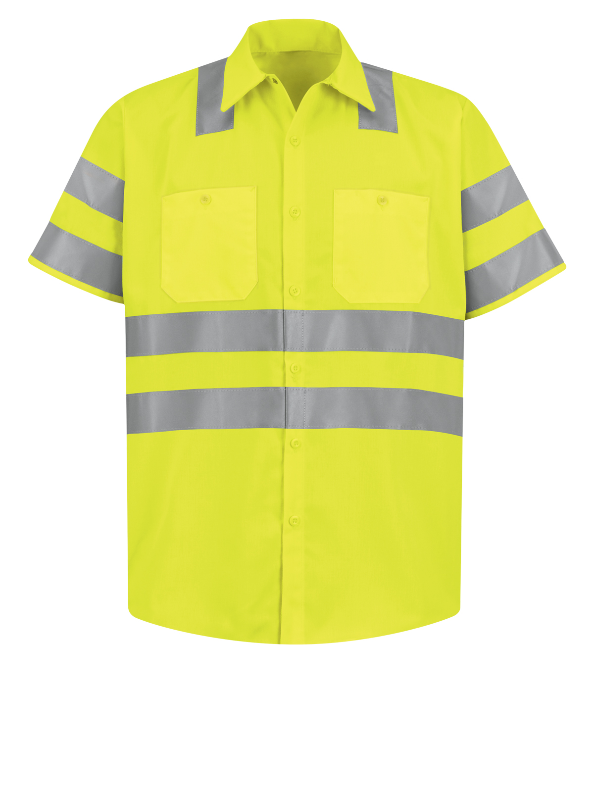 Red Kap Hi-Visibility - Men's Hi-Visibility Short Sleeve Work Shirt 4
