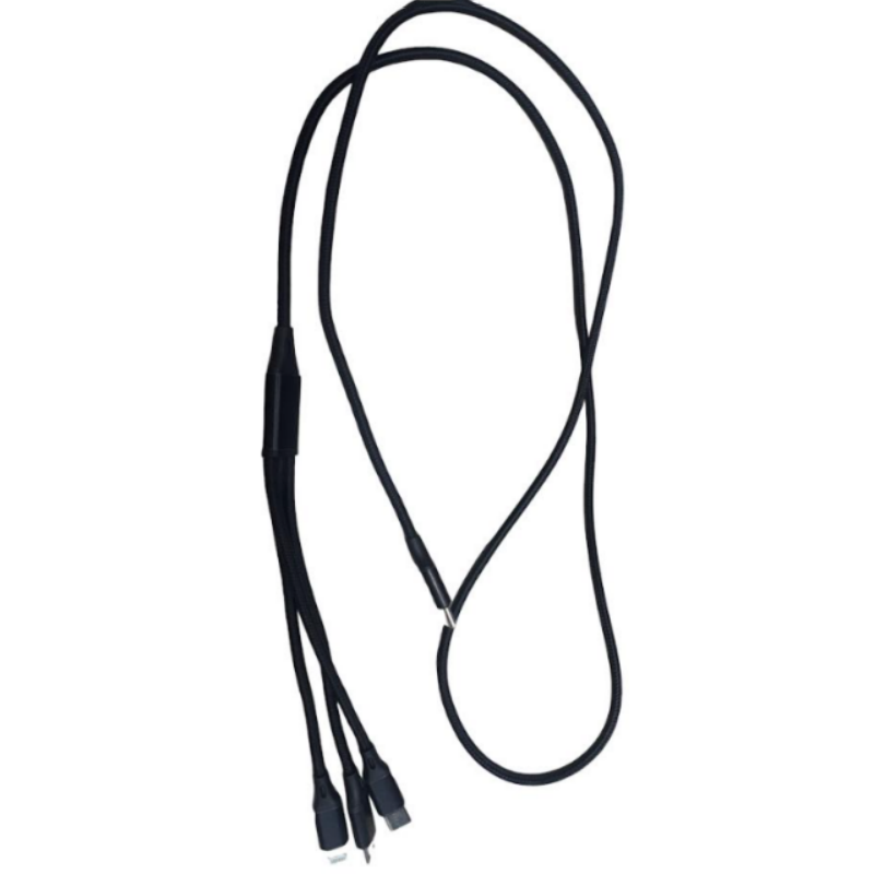 3-1 USB/Type C Nylon Braided Charging Cable 4