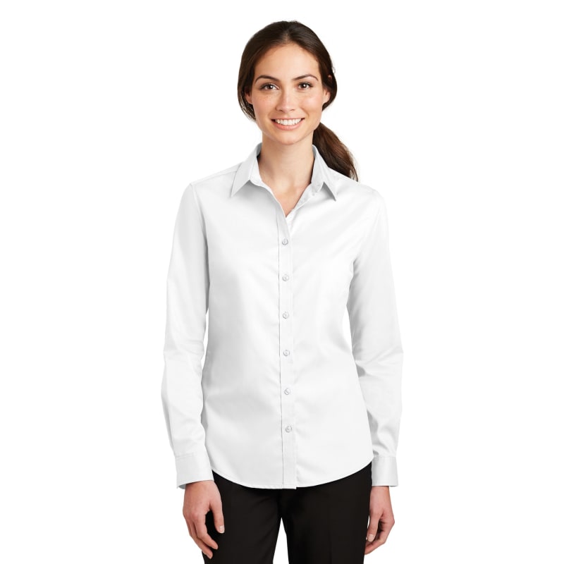Port Authority Ladies SuperPro Twill Shirt. 22