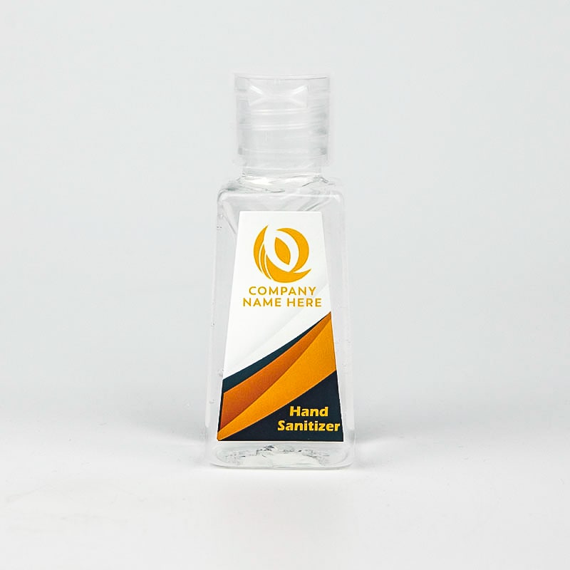 1oz Custom Hand Sanitizer Triangle Bottles 12