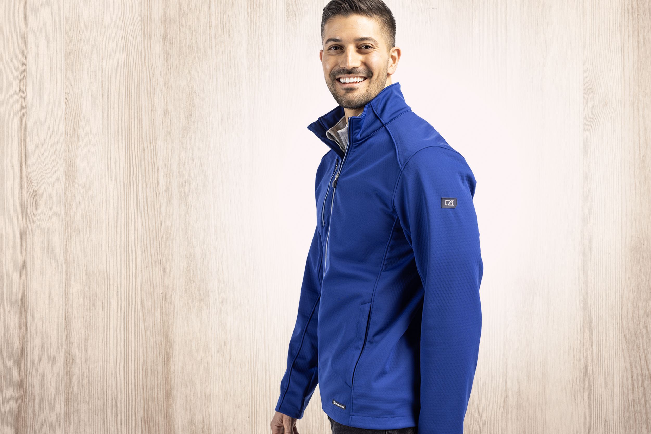 Cutter & Buck Evoke Recycled Honeycomb Fleece Mens Full Zip Jacket 29