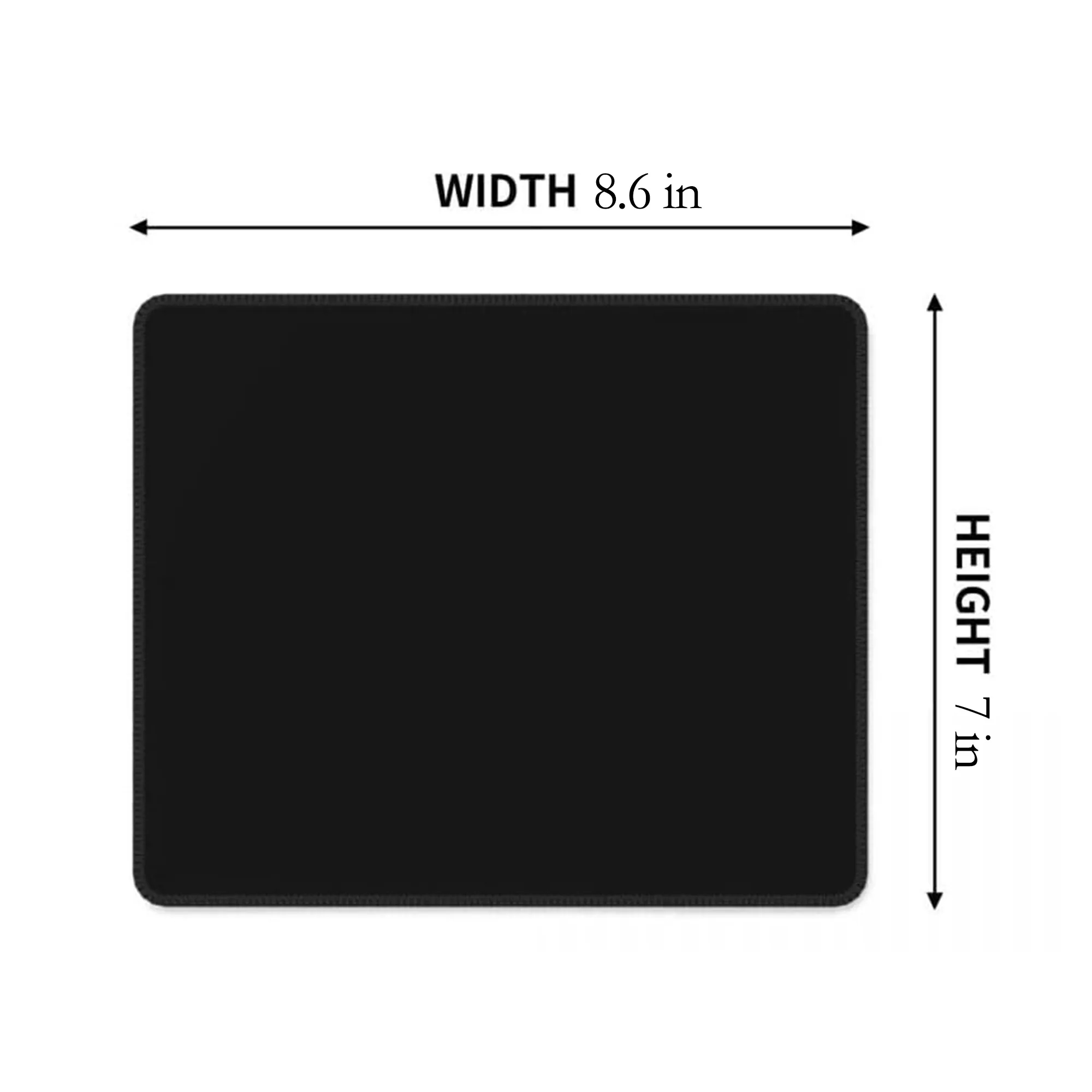 7" x 8.6" Full Color Mouse Pad with Stitched Edge MOQ 50 2