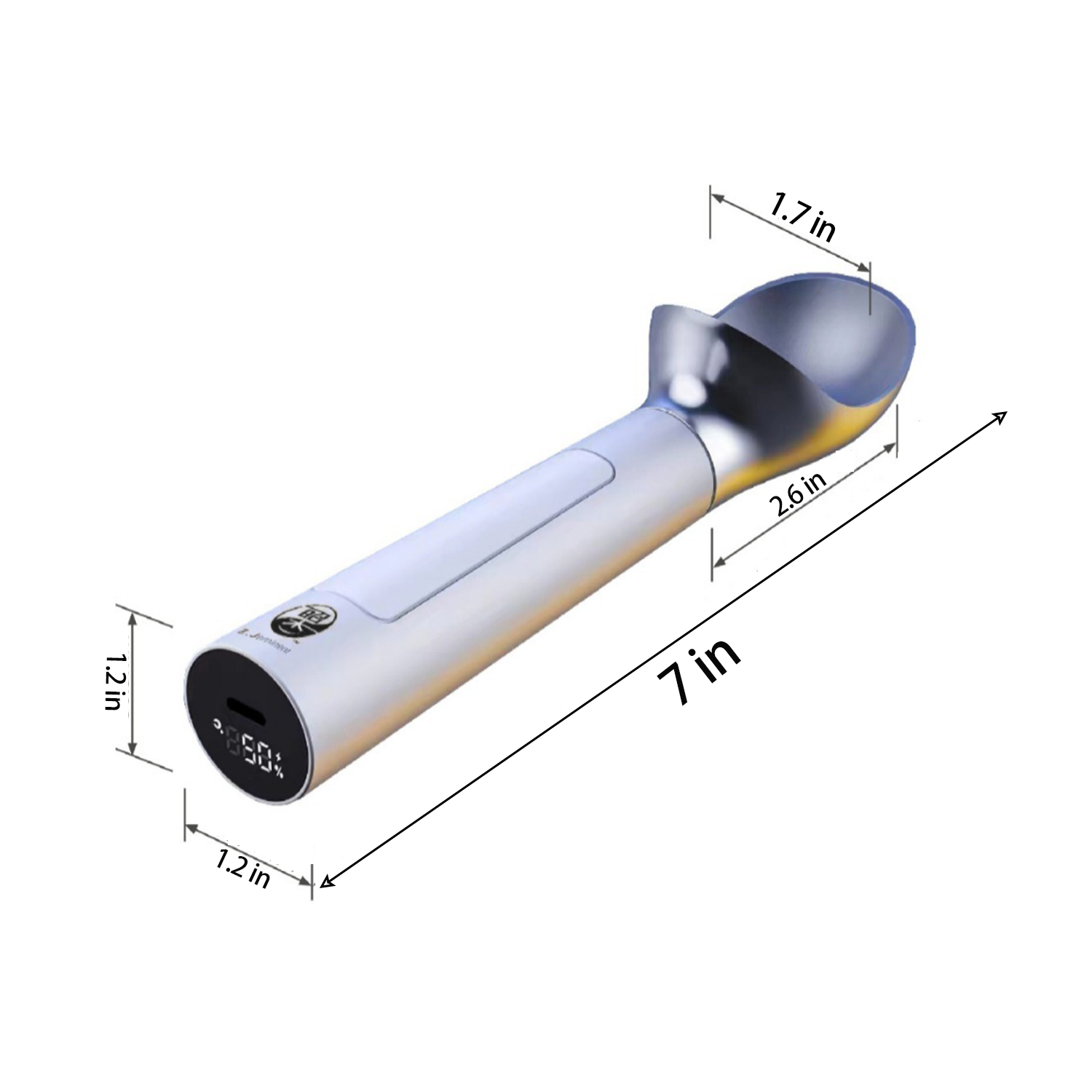 Heated Ice Cream Scoop - Stainless Steel & Ergonomic 6