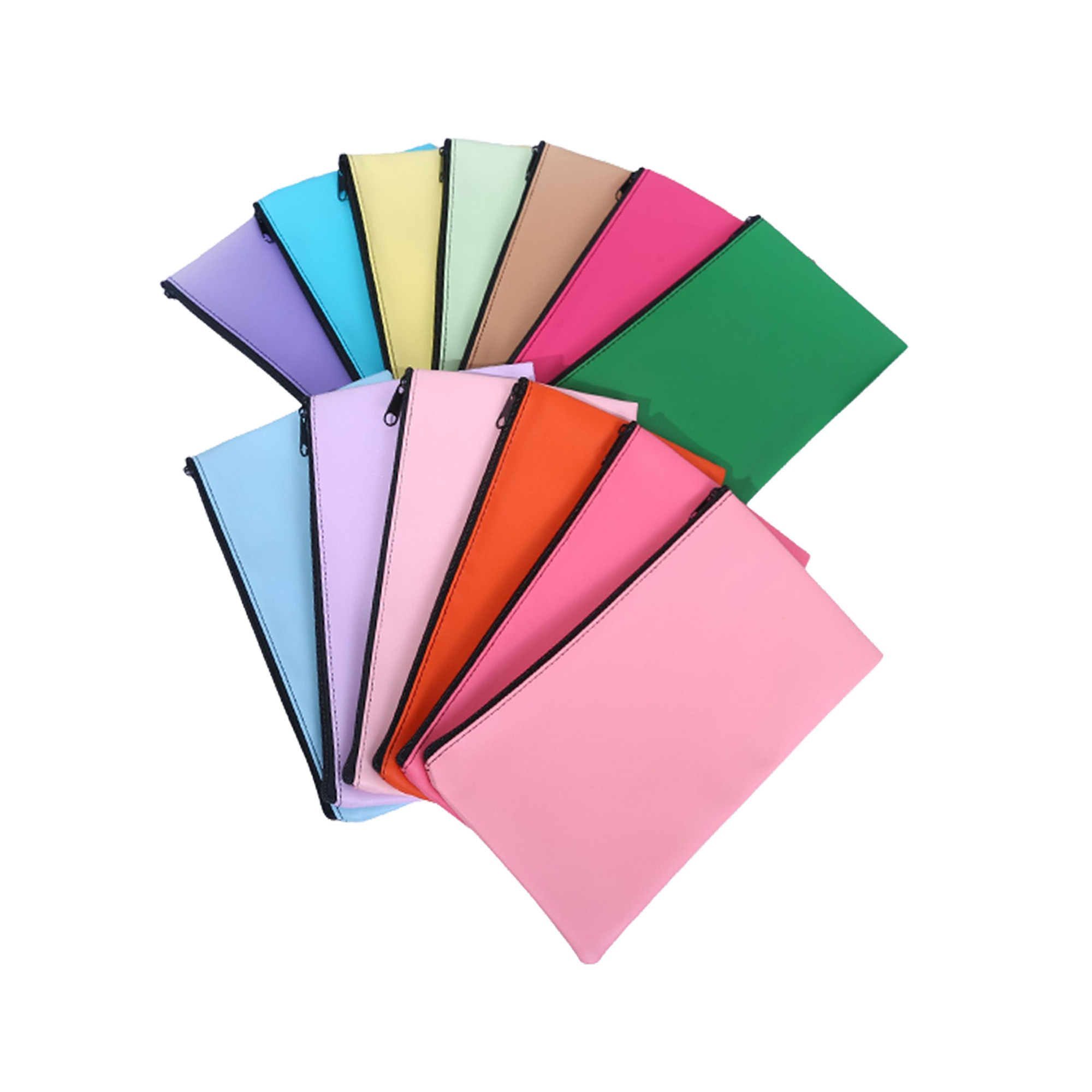 Vibrant Leather Zipper Bag 9