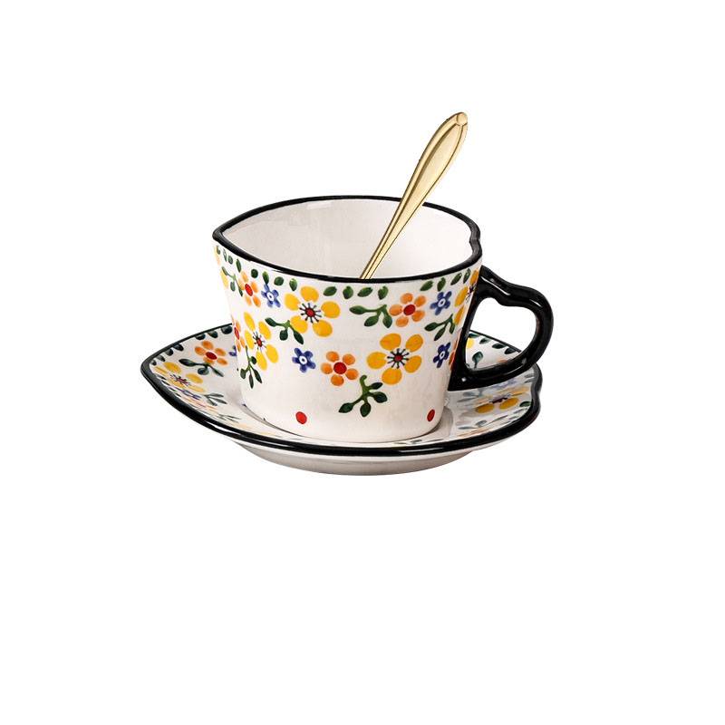 Heart-Shaped Handle Mug Coffee Cup 4