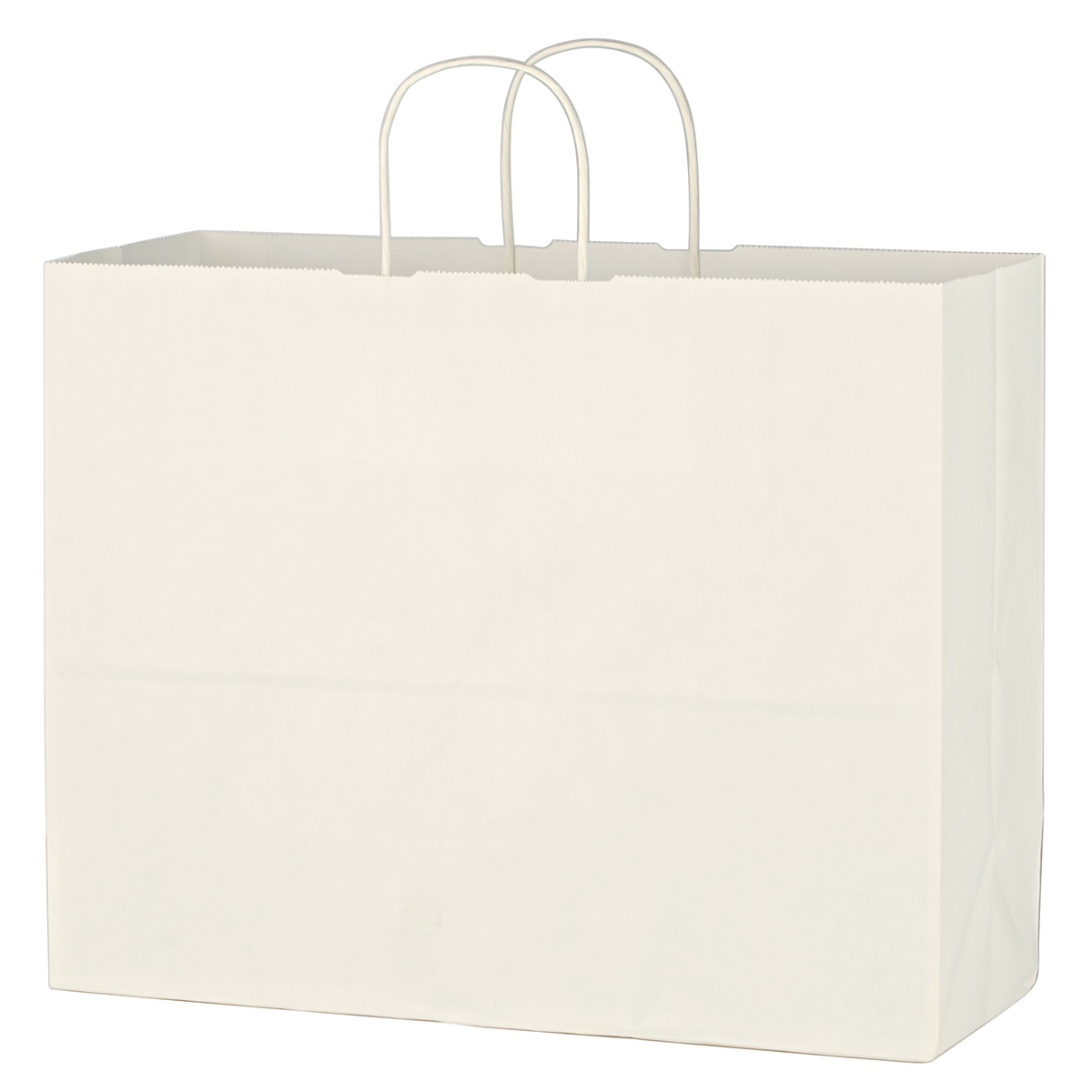 Kraft Paper White Shopping Bag - 16" x 12-1/2" 4