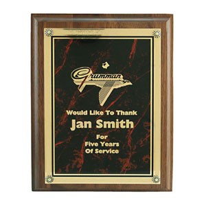 Genuine Walnut Plaque (6"x8") 2