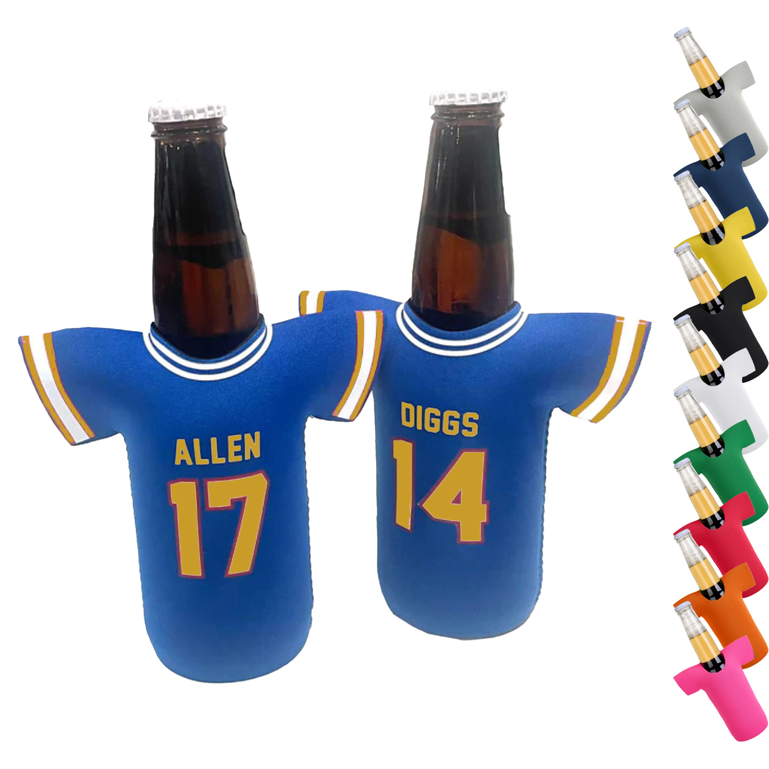 330ML Neoprene R-neck T-SHIRT shape Bottle Cooler 2