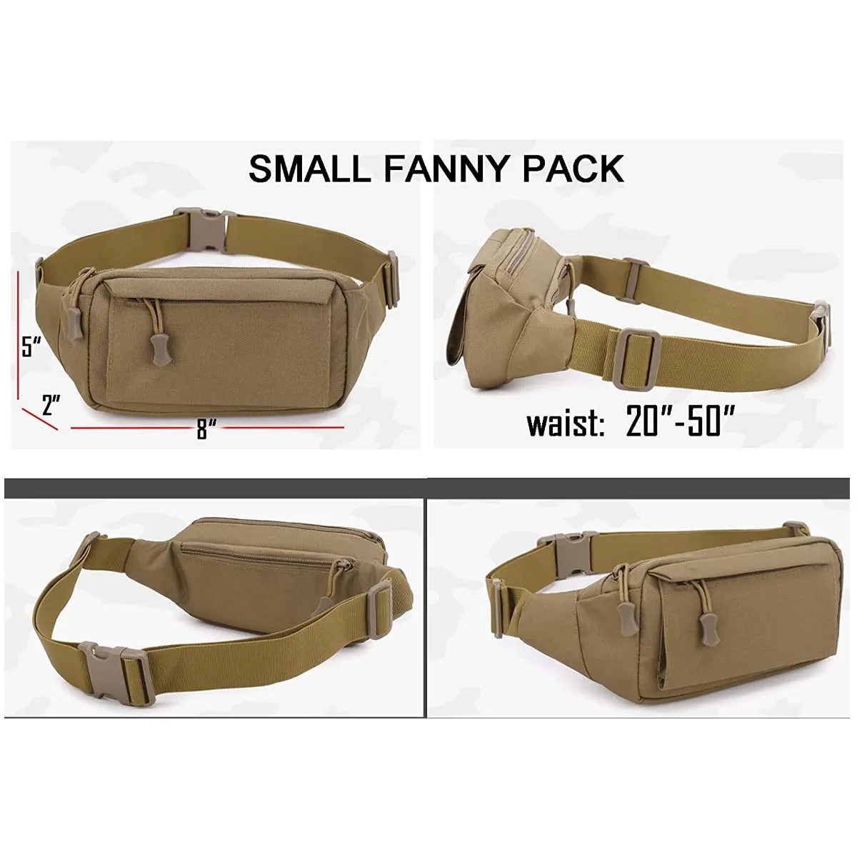 Durable Small Fanny Packs for Men Women 4