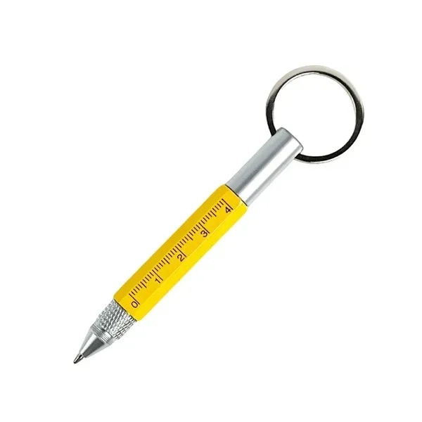 Mini Metal Ballpoint Pen Keychain - Multi-Purpose 4
