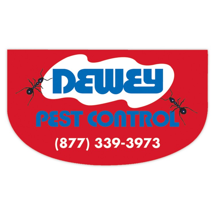 Vinyl Label (2" x 3.5") Half Circle