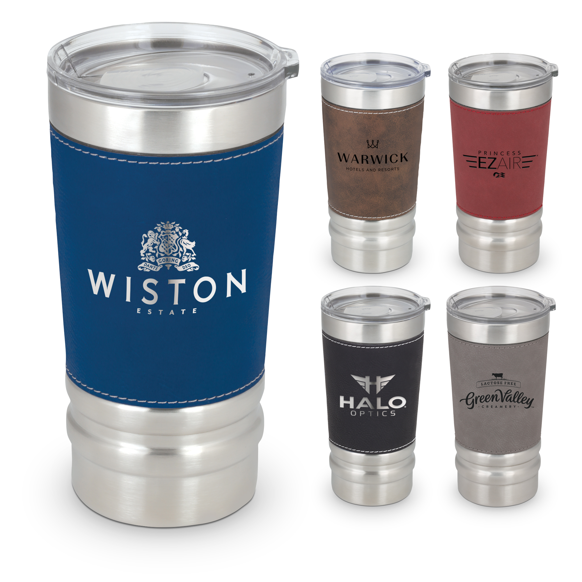 Sophisticate Laserable Leatherette Wrap Tumbler 7