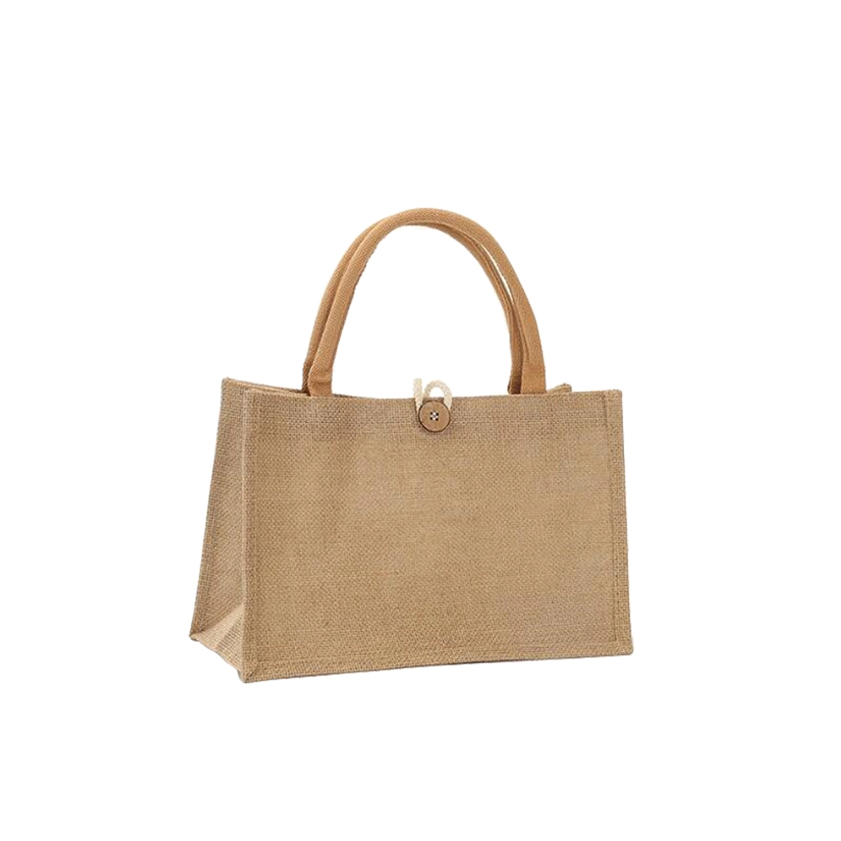 13" Large Natural Jute Tote Bag For Beach 5