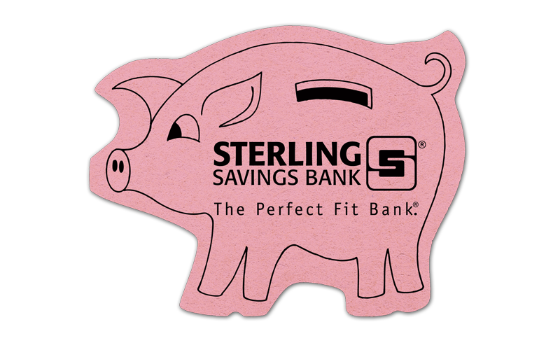 6" Piggy Bank Compressed Sponge 8