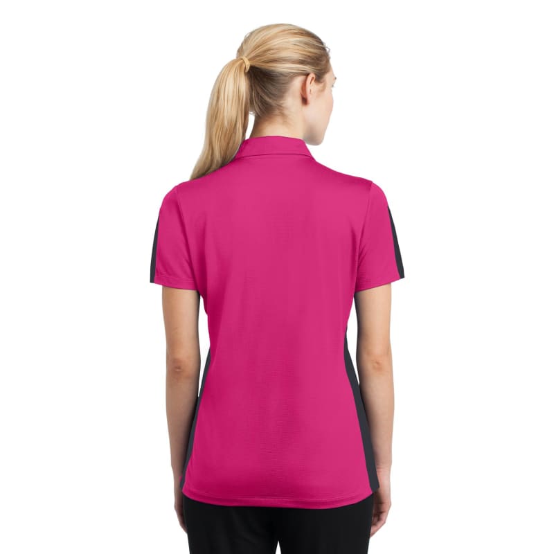 Sport-Tek Women's PosiCharge Active Textured Colorblock Polo. 19