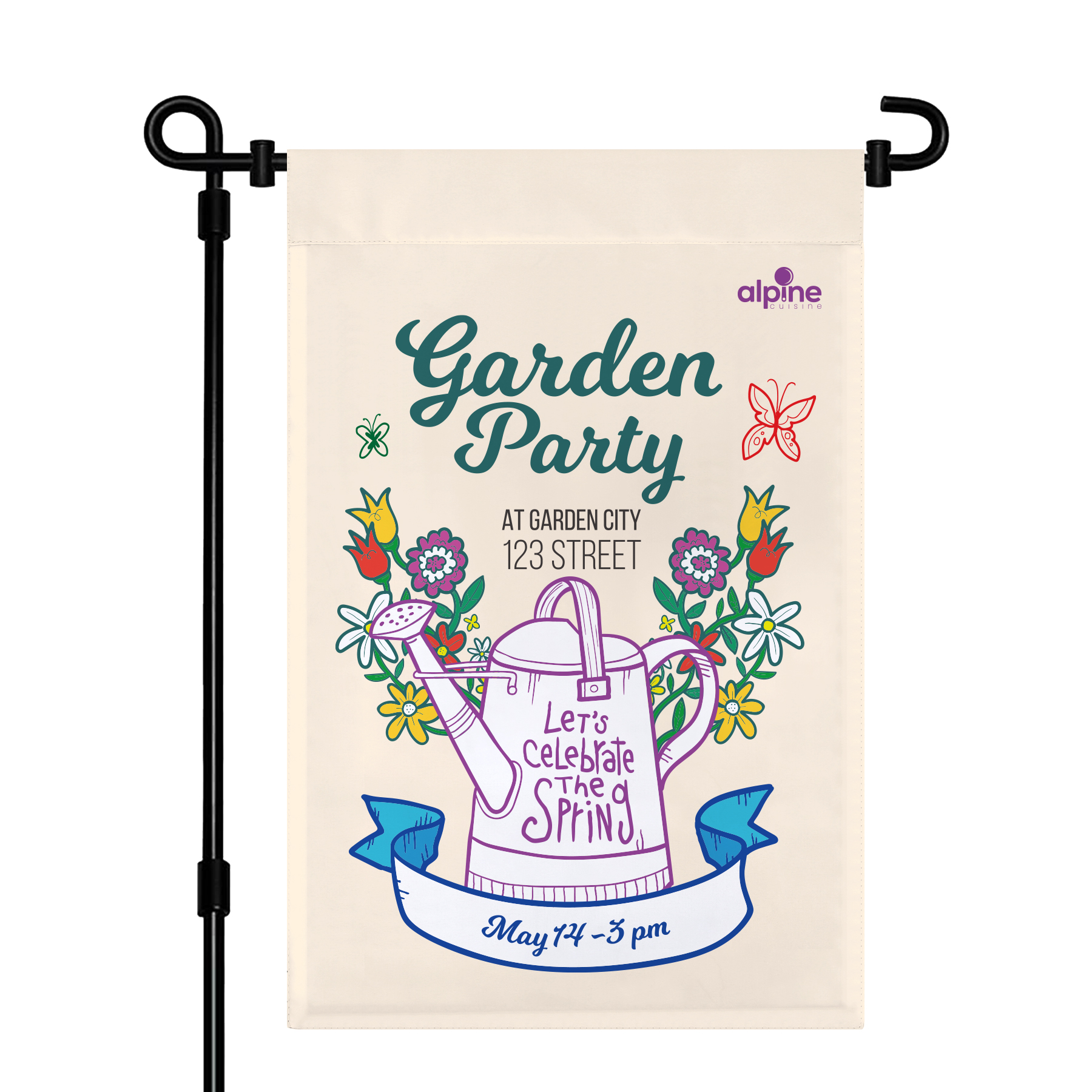 12" X 18" Custom Double-Sided Polyester Garden Flag 6