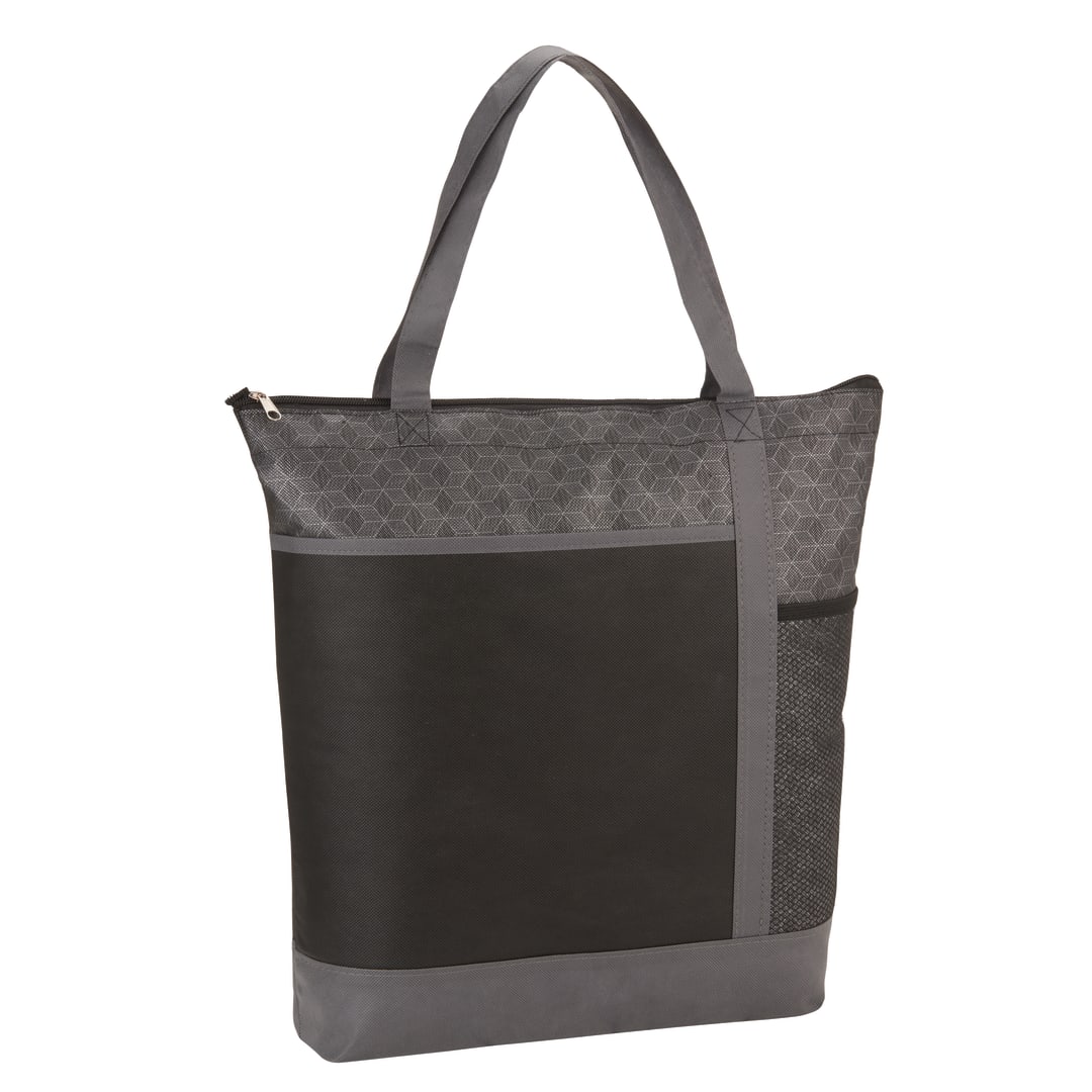Chrome Non-Woven Zipper Convention Tote 29