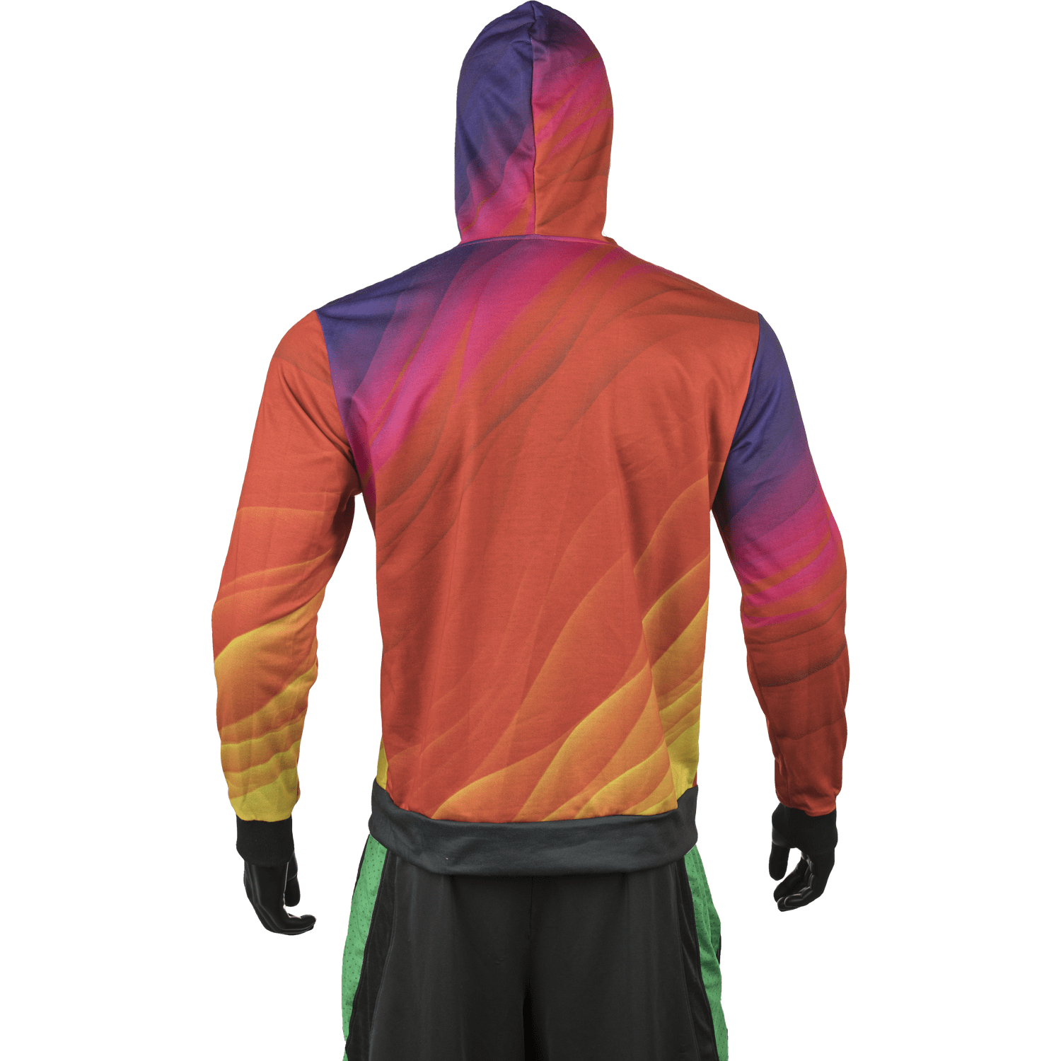 Unisex 280 GSM Spandex Interlock Fleece Sublimation Hoodie with Kangaroo Pocket 9
